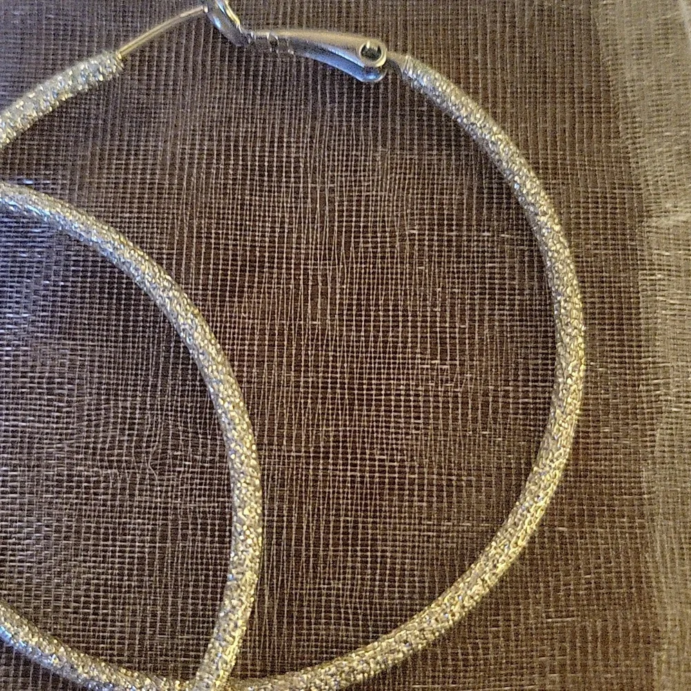 Lia Sophia Silver Hoop Earrings
